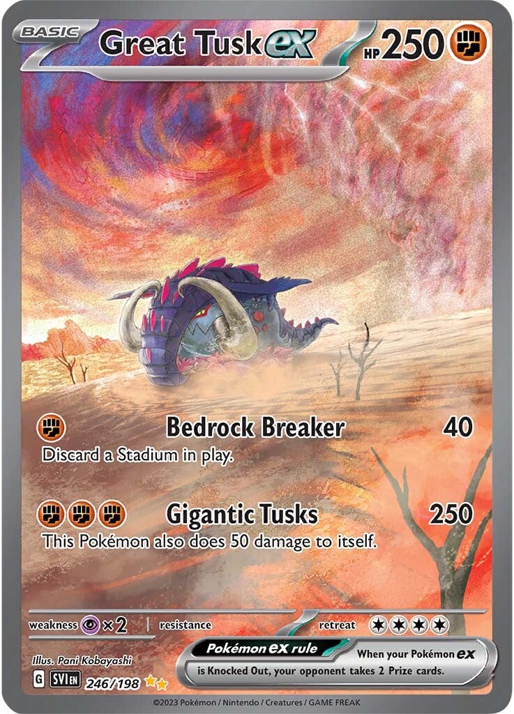 Great Tusk ex (246/198) [Scarlet & Violet: Base Set] | Tables and Towers