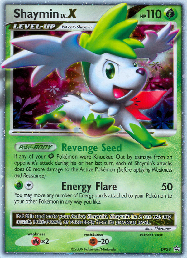 Shaymin LV.X (DP39) [Diamond & Pearl: Black Star Promos] | Tables and Towers