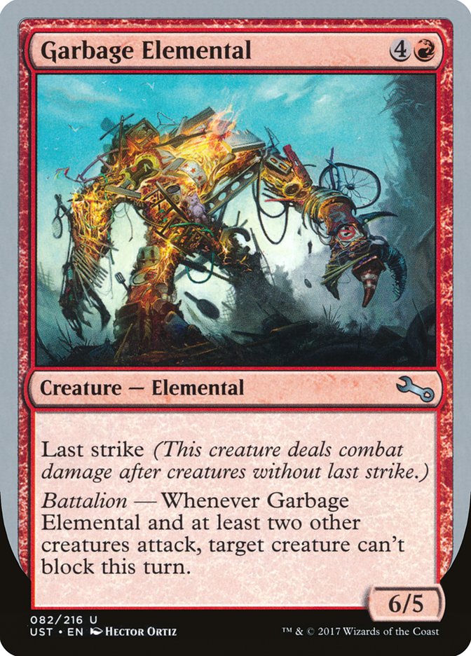 Garbage Elemental (6/5 Creature) [Unstable] | Tables and Towers