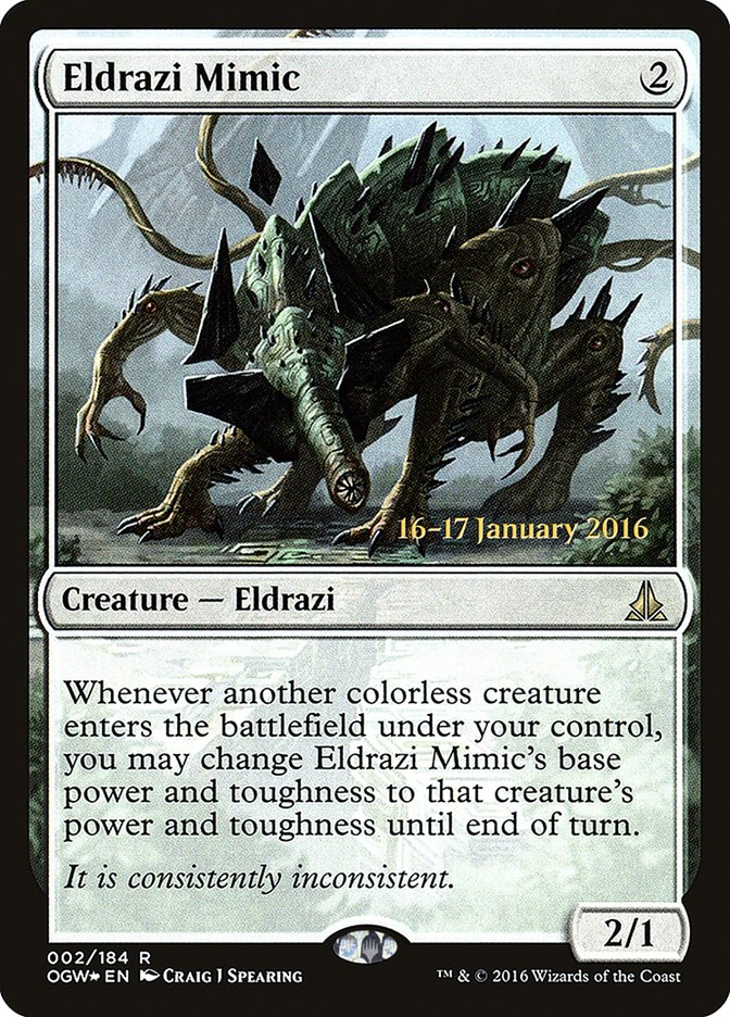 Eldrazi Mimic [Oath of the Gatewatch Prerelease Promos] | Tables and Towers