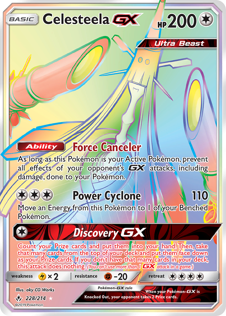 Celesteela GX (228/214) [Sun & Moon: Unbroken Bonds] | Tables and Towers