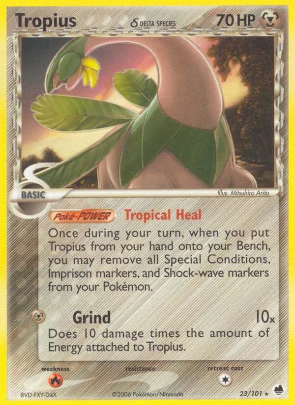 Tropius (23/101) (Delta Species) [EX: Dragon Frontiers] | Tables and Towers