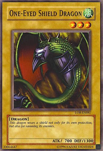 One-Eyed Shield Dragon [LOB-EN087] Common | Tables and Towers