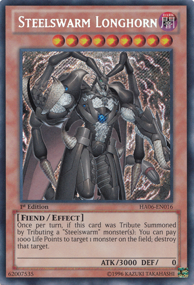 Steelswarm Longhorn [HA06-EN016] Secret Rare | Tables and Towers