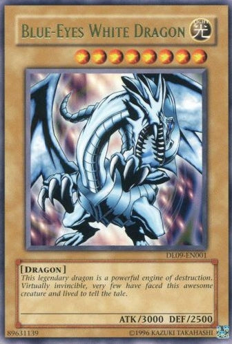 Blue-Eyes White Dragon (Green) [DL09-EN001] Rare | Tables and Towers