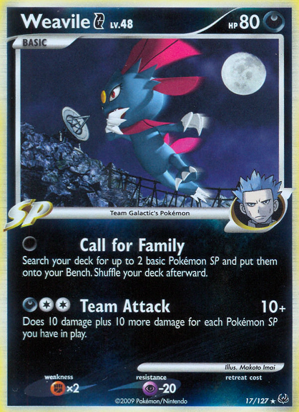 Weavile G (17/127) [Platinum: Base Set] | Tables and Towers