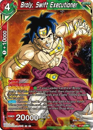 Broly, Swift Executioner (P-205) [Mythic Booster] | Tables and Towers