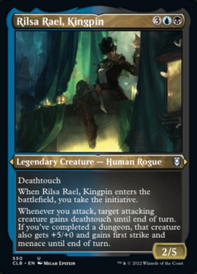 Rilsa Rael, Kingpin (Foil Etched) [Commander Legends: Battle for Baldur's Gate] | Tables and Towers