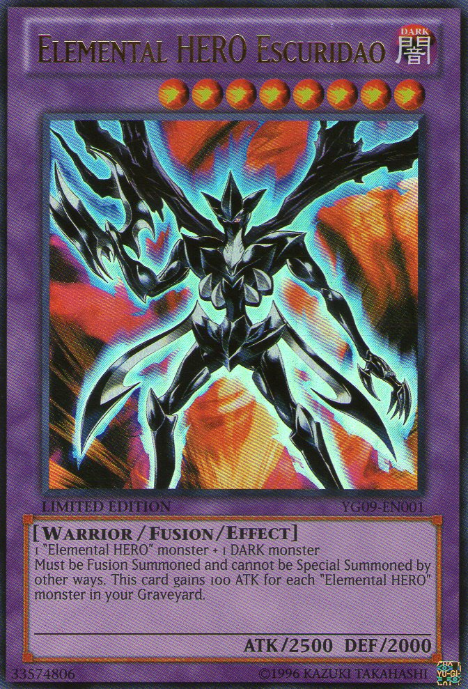 Elemental HERO Escuridao [YG09-EN001] Ultra Rare | Tables and Towers