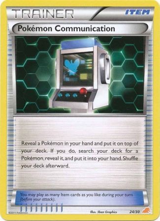 Pokemon Communication (24/30) [Black & White: Trainer Kit - Excadrill] | Tables and Towers