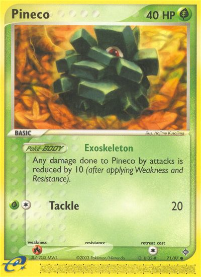 Pineco (71/97) [EX: Dragon] | Tables and Towers