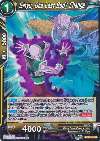 Ginyu, One Last Body Change (BT12-105) [Vicious Rejuvenation] | Tables and Towers