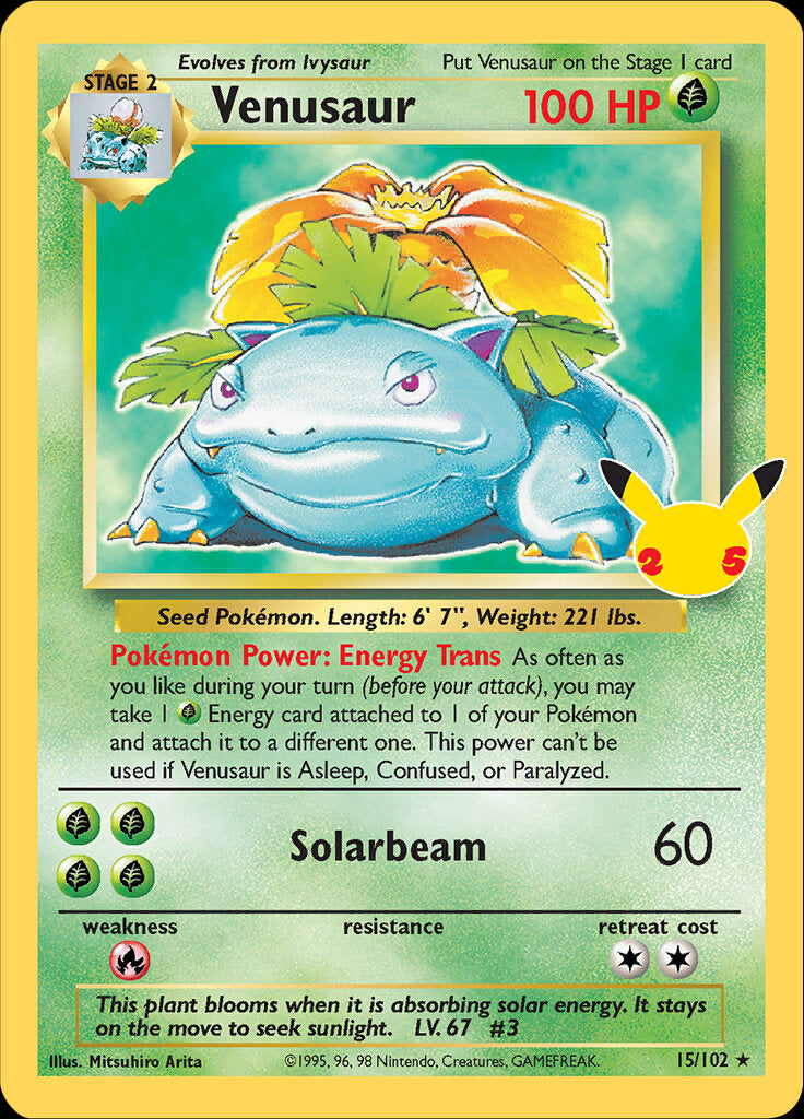 Venusaur (15/102) [Celebrations: 25th Anniversary - Classic Collection] | Tables and Towers