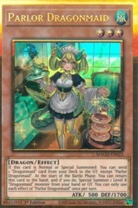 Parlor Dragonmaid [MAGO-EN023] Gold Rare | Tables and Towers