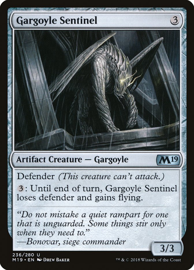 Gargoyle Sentinel [Core Set 2019] | Tables and Towers