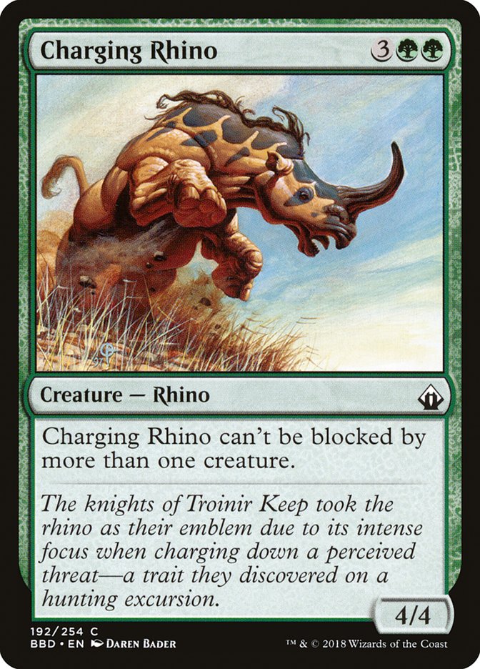 Charging Rhino [Battlebond] | Tables and Towers