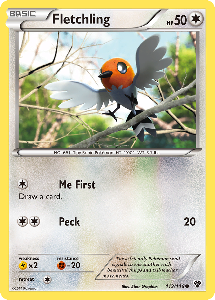 Fletchling (113/146) [XY: Base Set] | Tables and Towers