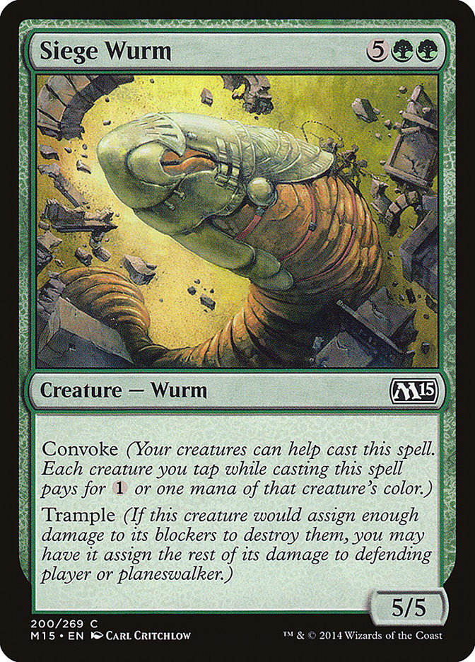 Siege Wurm [Magic 2015] | Tables and Towers