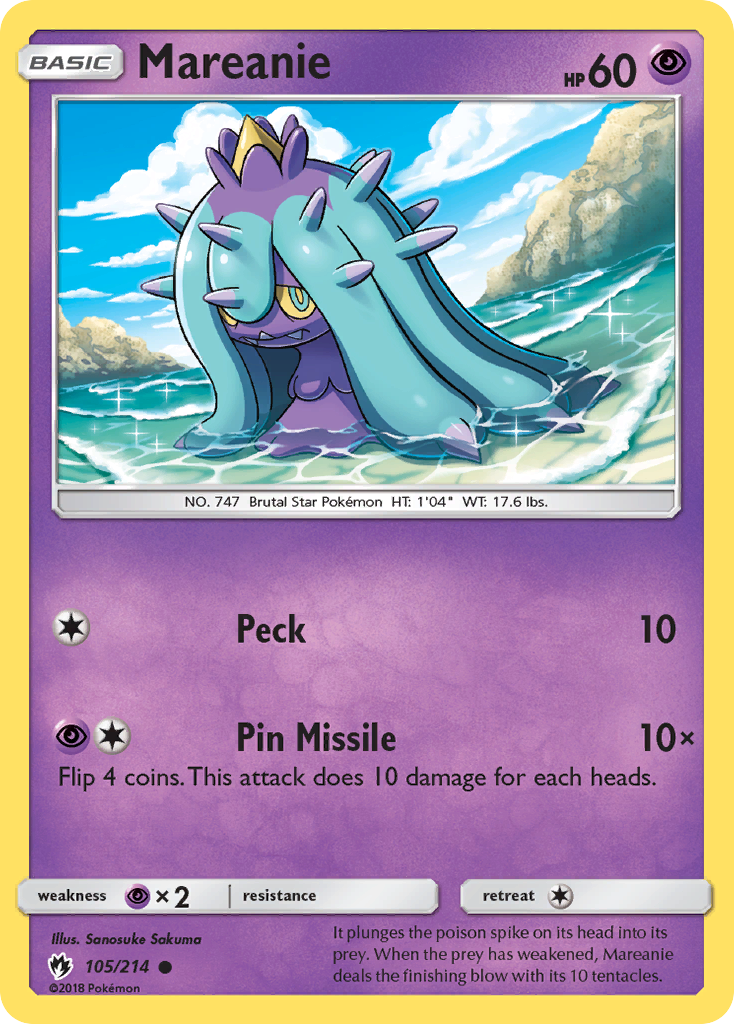 Mareanie (105/214) [Sun & Moon: Lost Thunder] | Tables and Towers