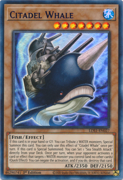 Citadel Whale (Purple) [LDS1-EN027] Ultra Rare | Tables and Towers