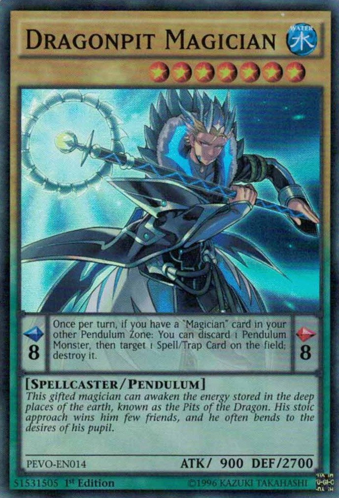 Dragonpit Magician [PEVO-EN014] Super Rare | Tables and Towers