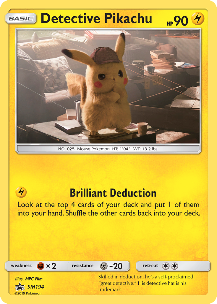 Detective Pikachu (SM194) [Sun & Moon: Black Star Promos] | Tables and Towers