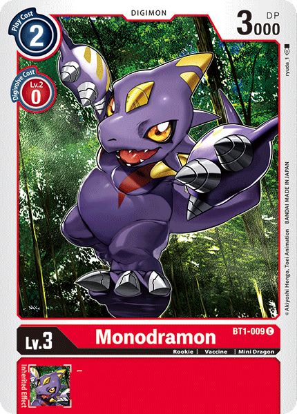 Monodramon [BT1-009] [Release Special Booster Ver.1.0] | Tables and Towers