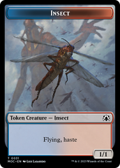 Soldier // Insect Double-Sided Token [March of the Machine Commander Tokens] | Tables and Towers