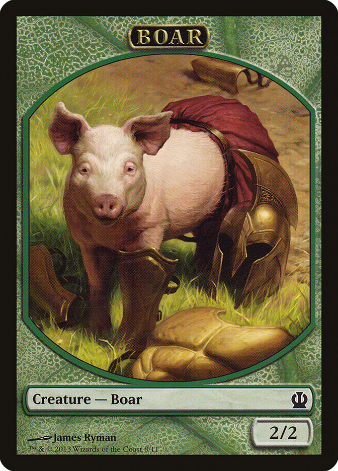 Boar Token [Theros Tokens] | Tables and Towers