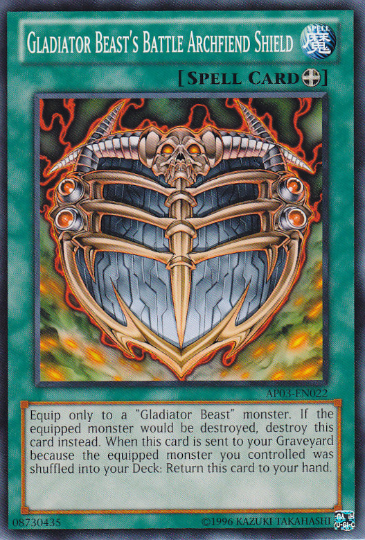 Gladiator Beast's Battle Archfiend Shield [AP03-EN022] Common | Tables and Towers