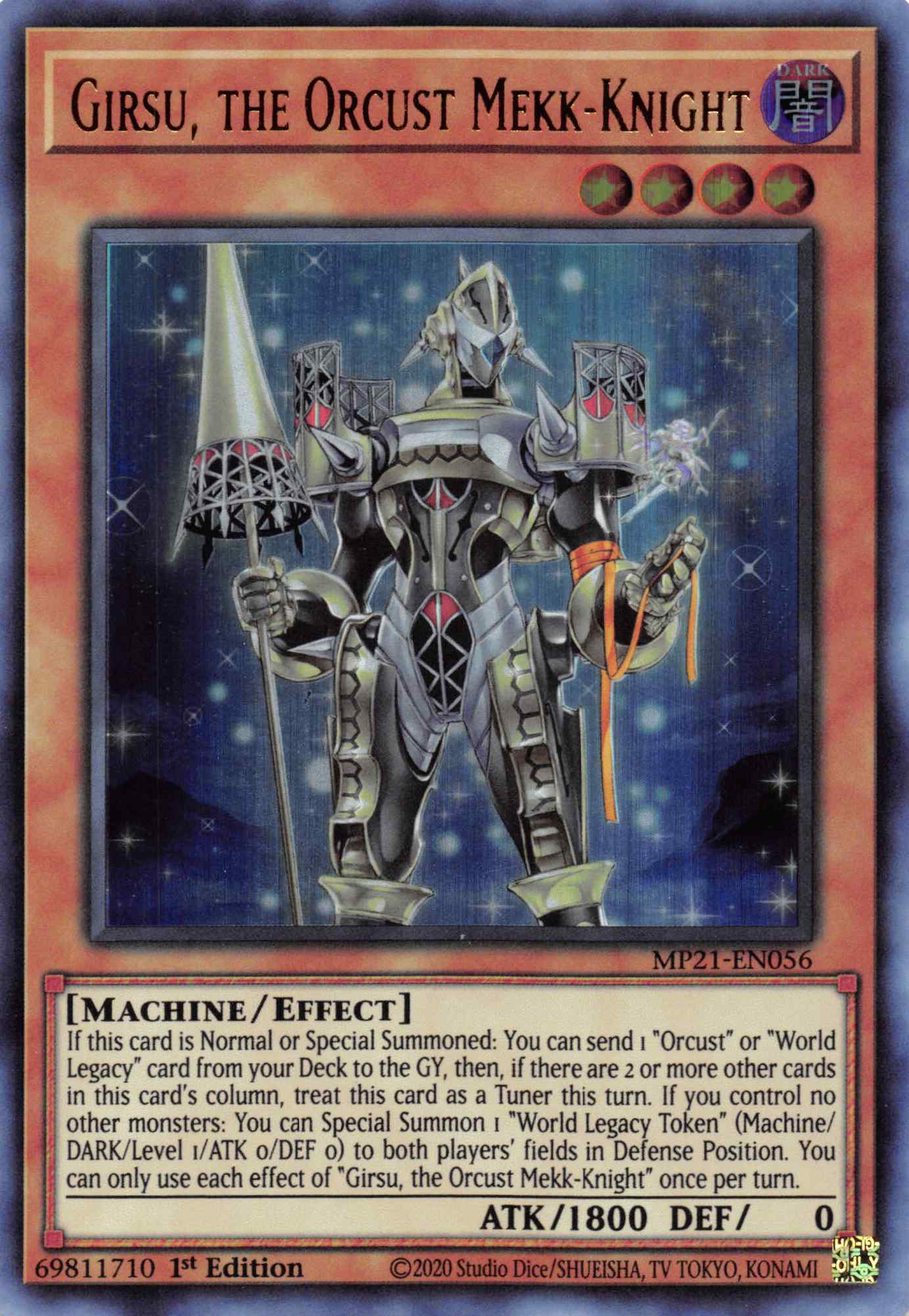 Girsu, the Orcust Mekk-Knight [MP21-EN056] Ultra Rare | Tables and Towers