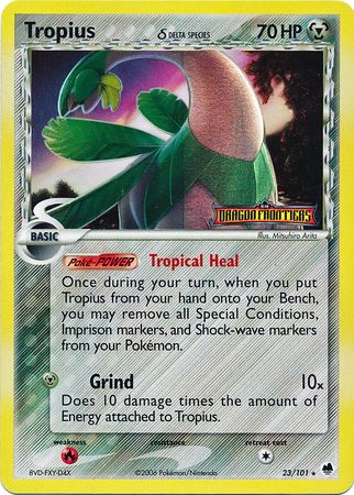 Tropius (23/101) (Delta Species) (Stamped) [EX: Dragon Frontiers] | Tables and Towers