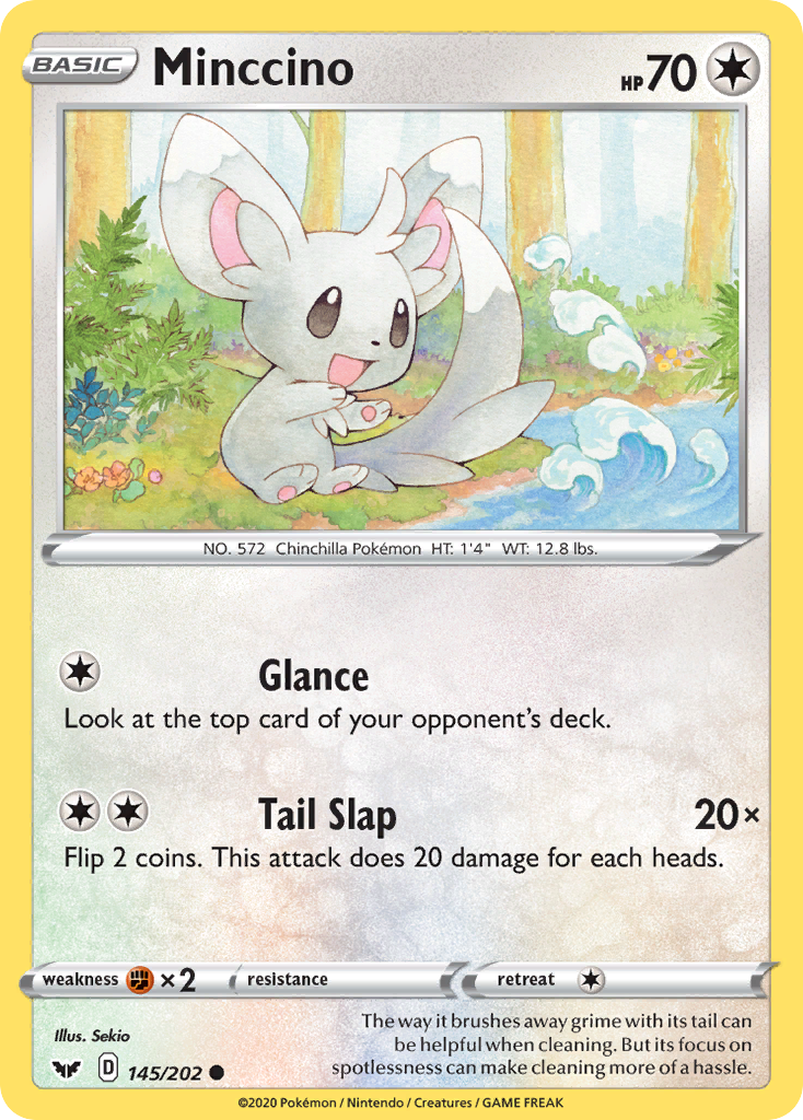 Minccino (145/202) [Sword & Shield: Base Set] | Tables and Towers