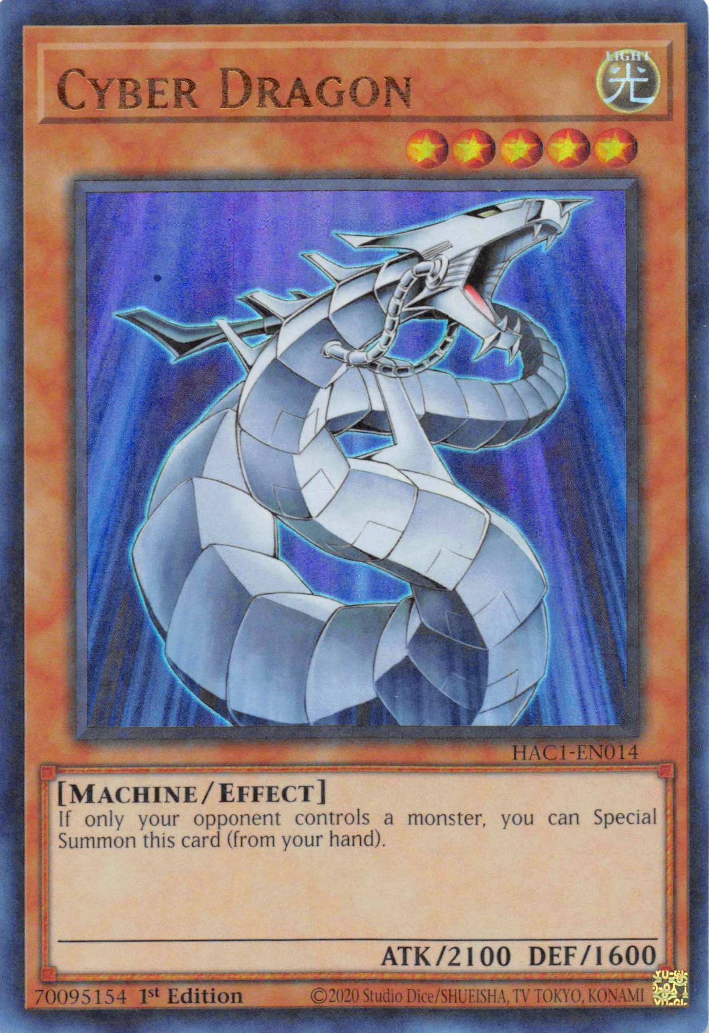 Cyber Dragon (Duel Terminal) [HAC1-EN014] Parallel Rare | Tables and Towers