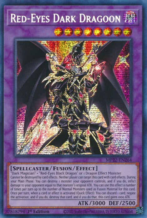 Red-Eyes Dark Dragoon [MP22-EN264] Prismatic Secret Rare | Tables and Towers