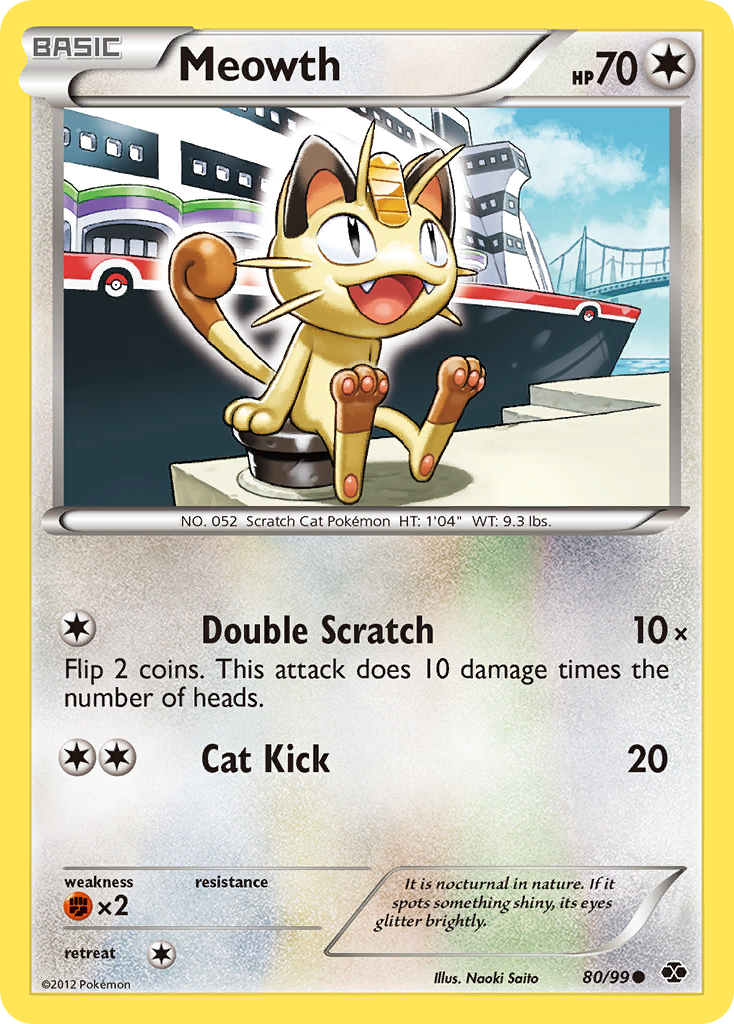 Meowth (80/99) [Black & White: Next Destinies] | Tables and Towers