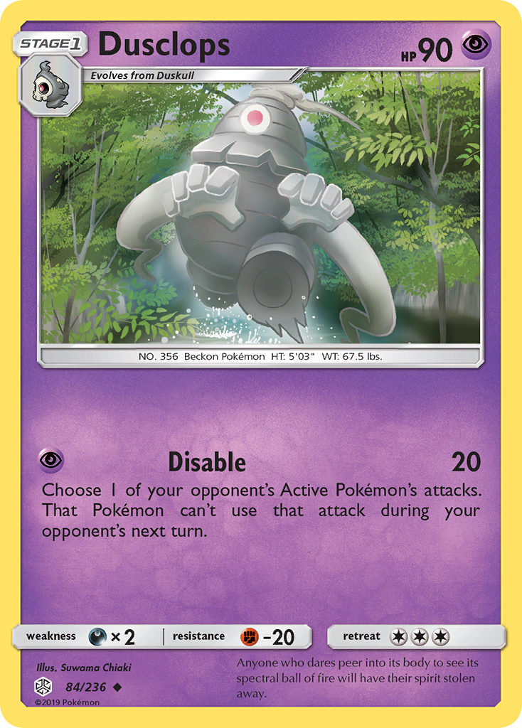 Dusclops (84/236) [Sun & Moon: Cosmic Eclipse] | Tables and Towers