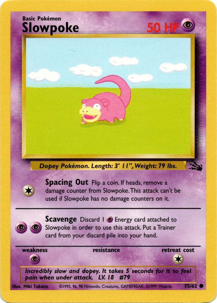 Slowpoke (55/62) [Fossil Unlimited] | Tables and Towers