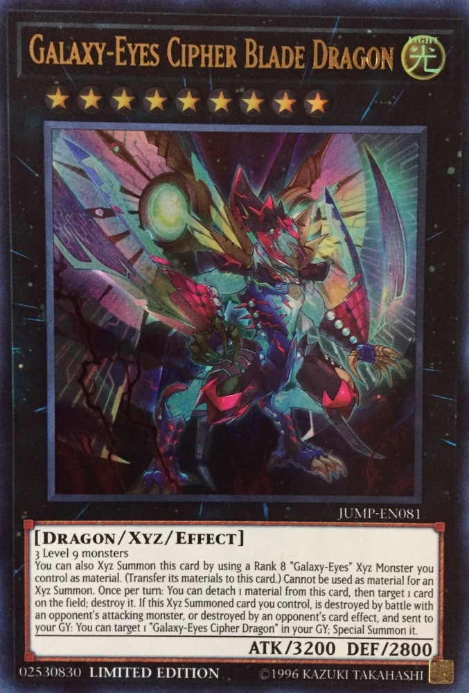 Galaxy-Eyes Cipher Blade Dragon [JUMP-EN081] Ultra Rare | Tables and Towers