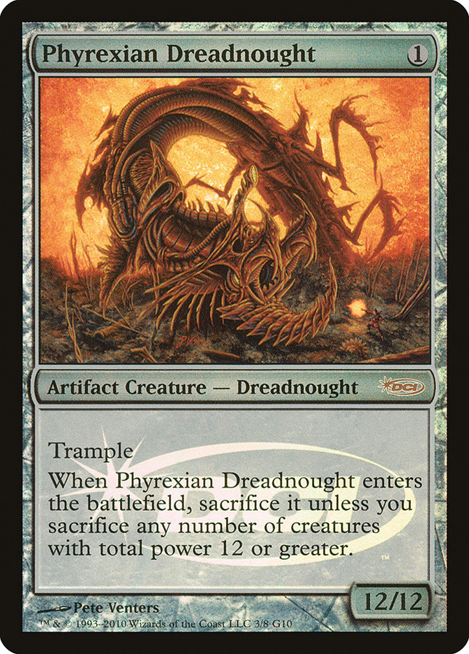 Phyrexian Dreadnought [Judge Gift Cards 2010] | Tables and Towers