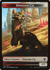 Bird // Dinosaur Cat Double-Sided Token [Commander 2020 Tokens] | Tables and Towers