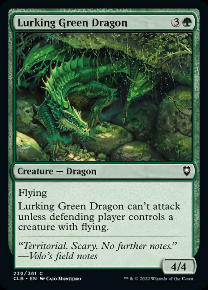 Lurking Green Dragon [Commander Legends: Battle for Baldur's Gate] | Tables and Towers