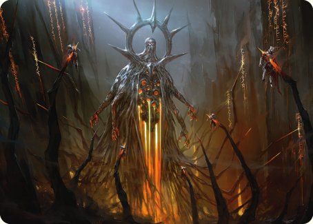 Solphim, Mayhem Dominus Art Card [Phyrexia: All Will Be One Art Series] | Tables and Towers