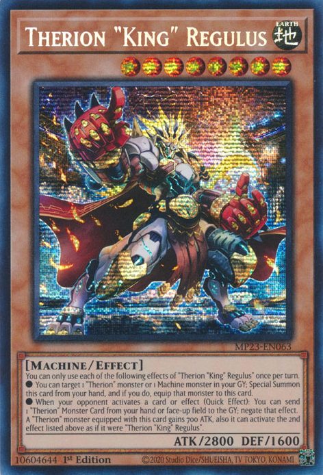 Therion "King" Regulus [MP23-EN063] Prismatic Secret Rare | Tables and Towers