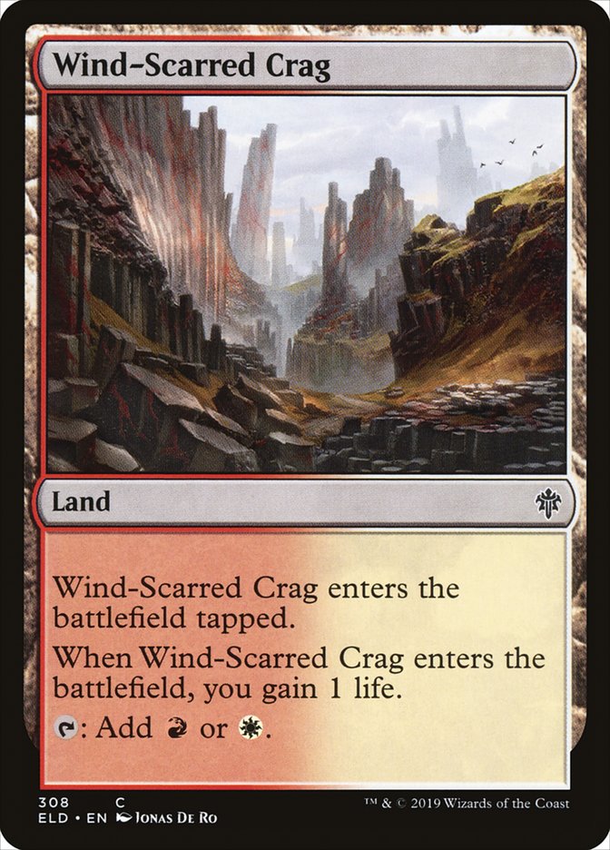 Wind-Scarred Crag [Throne of Eldraine] | Tables and Towers