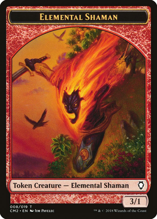 Elemental Shaman Token [Commander Anthology Volume II Tokens] | Tables and Towers