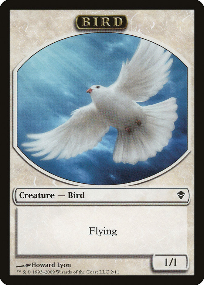 Bird Token [Zendikar Tokens] | Tables and Towers