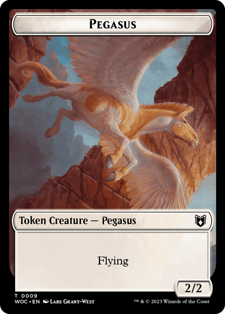 Pirate // Pegasus Double-Sided Token [Wilds of Eldraine Commander Tokens] | Tables and Towers