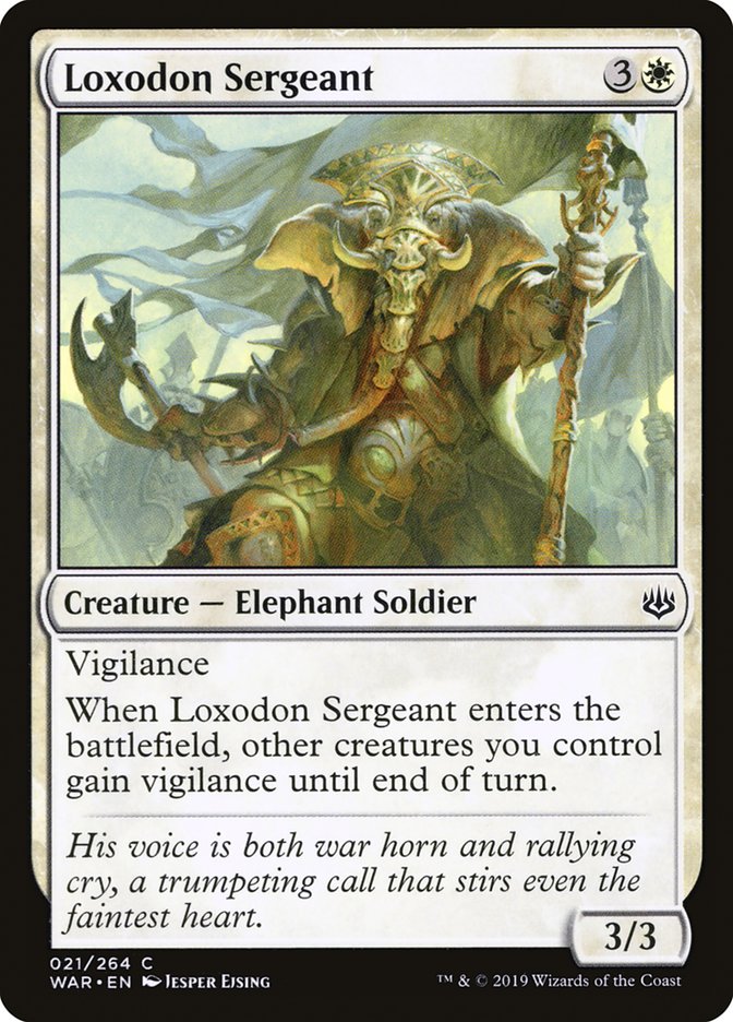 Loxodon Sergeant [War of the Spark] | Tables and Towers