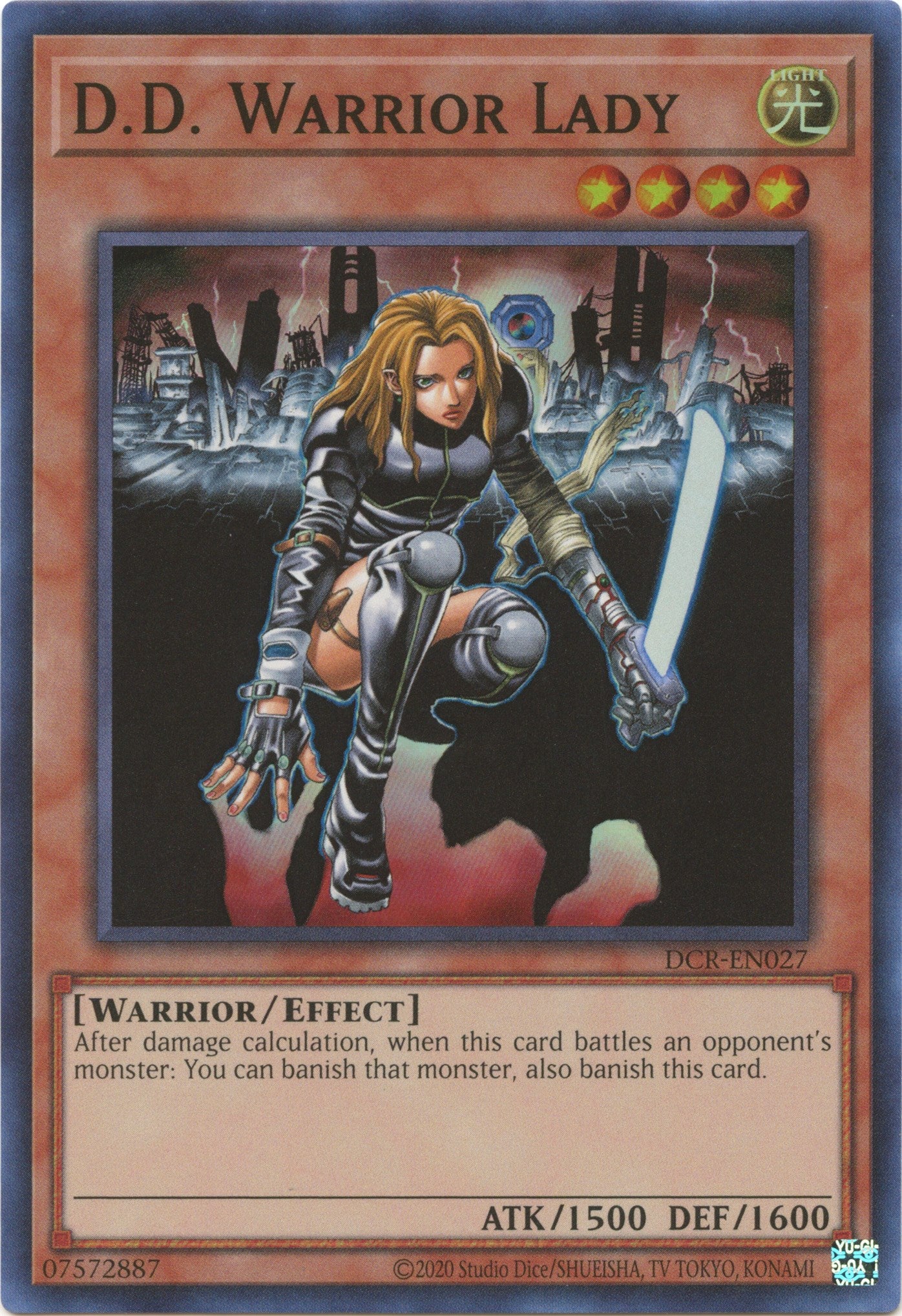 D.D. Warrior Lady (25th Anniversary) [DCR-EN027] Super Rare | Tables and Towers